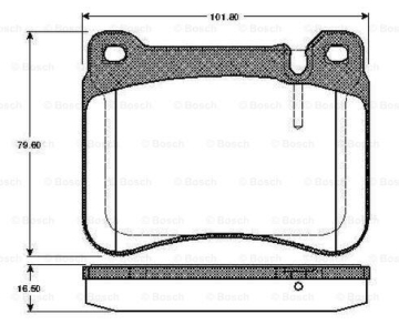 FREN BALATASI ON MERCEDES W203 S203 CL203 C209 A209 R171 Marka : BOSCH