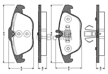 FREN BALATASI ARKA MERCEDES X204 W204 S204 C207 A207 Marka : BOSCH
