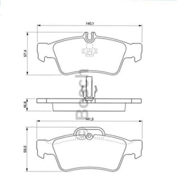 FREN BALATASI ARKA MERCEDES W203 S203 C209 A209 C219 C218 W211 Marka : BOSCH