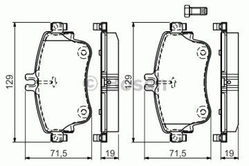 FREN BALATASI ON MERCEDES W176 W246 C117 Marka : BOSCH