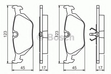 FREN BALATASI ARKA BMW E46 E85 Marka : BOSCH