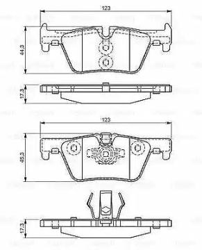FREN BALATASI ARKA BMW F20 F21 F30 F34 F31 F32 F33 F36 F80 F33 F83 Marka : BOSCH