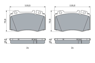 FREN BALATASI ON MERCEDES CL203 02 08 W220 98 05 C215 99 06 W221 05 13 W163 98 05 R129 98 01 Marka : BOSCH