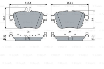 FREN BALATASI ARKA MERCEDES C257 W213 S213 C238 A238 Marka : BOSCH