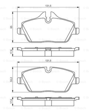 FREN BALATASI ON BMW E87 MINI R55 R56 R57 R58 F54 Marka : BOSCH