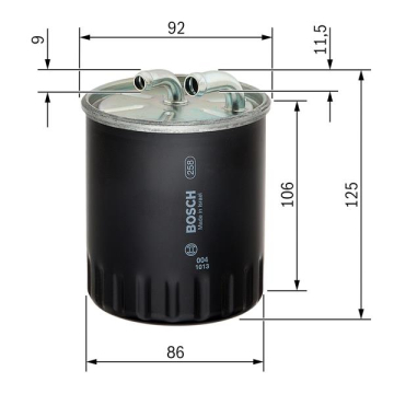 YAKIT FILTRESI MERCEDES OM646 W203 W204 C219 W211 W221 VITO W639 SPRINTER 906 Marka : BOSCH