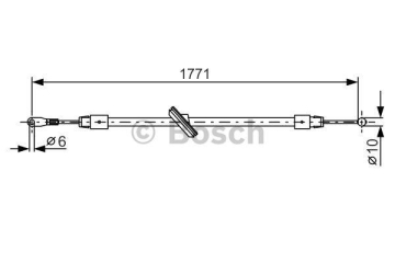 FREN HALATI ÖN DINGIL 3665mm MERCEDES SPRINTER 906 06 -VW CRAFTER 06 Marka : BOSCH