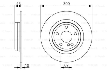 FREN DISKI ARKA MERCEDES SLK-CLASS R172 11 Marka : BOSCH