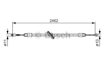 FREN HALATI ÖN DINGIL 4325mm MERCEDES SPRINTER 906 06 Marka : BOSCH