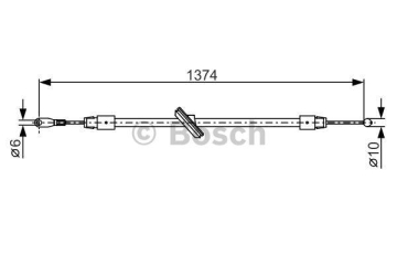 FREN HALATI ÖN DINGIL 3250mm MERCEDES SPRINTER 906 06 -VW CRAFTER 06 Marka : BOSCH