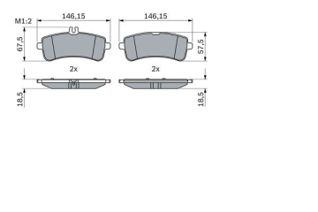 FREN BALATASI ARKA MERCEDES S-CLASS W222 13 C217 14 AMG GT C190 15 Marka : BOSCH