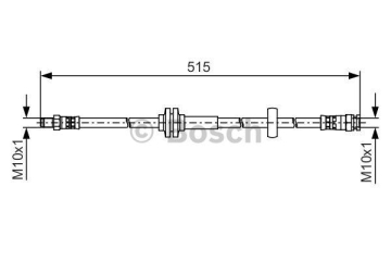 FREN HORTUMU; ÖN. 515.00 MM Marka : BOSCH