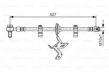 FREN HORTUMU ON SOL MERCEDES ML-CLASS W163 98 05 Marka : BOSCH