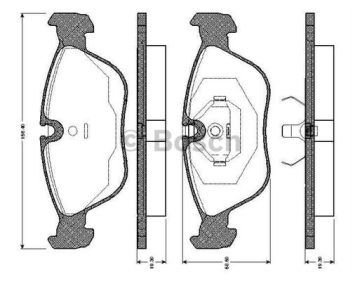 ÖN BALATA VOLVO 850 2.0-2.3 91-96 S70 97-00 V70 97-00 -C70 2.0T 97-05 0986TB2248 Marka : BOSCH