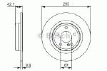 FREN DISKI ARKA MERCEDES X156 W176 W246 C117 Marka : BOSCH