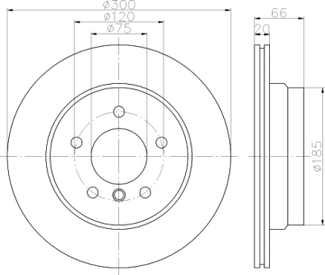 FREN DISKI ARKA BMW E87 E90 E84 Marka : BOSCH