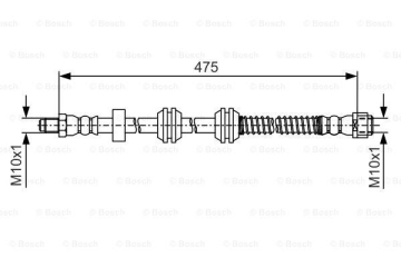 FREN HORTUMU ARKA MERCEDES X166 W166 C292 Marka : BOSCH