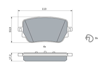FREN BALATASI ARKA MERCEDES W177 V177 W247 C118 X118 H247 X247 Marka : BOSCH