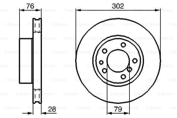 FREN DISKI ON BMW E34 E32 Marka : BOSCH