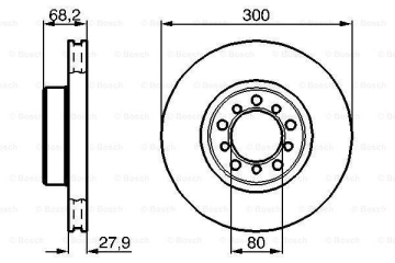 FREN DISKI ÖN MERCEDES S-CLASS W126 85 91 C126 85 91 Marka : BOSCH