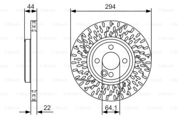 FREN DISKI ON MINI R55 R56 R58 R59 Marka : BOSCH