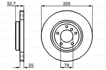 FREN DISKI ON BMW E46 Z4 E86 E85 Marka : BOSCH