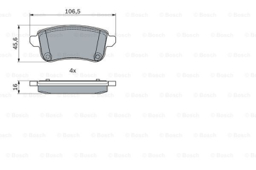 DİSK BALATA FLUENCE 1.5 DCİ 11.2009 - 12.2017; FLUENCE Z.E. 11.2011 - 12.2016; GRAND SCENİC III 1.2 Marka : BOSCH