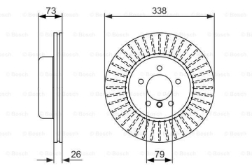 FREN DISKI ON BMW E81 E87 E88 E90 Marka : BOSCH
