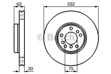 FREN DISKI ON BMW X3 E83 X5 E53 Marka : BOSCH