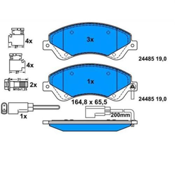ON FREN BALATASI TRANSIT V347 06 14 O.CEKER FISLI Marka : BOSCH