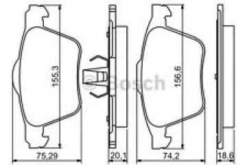 ON FREN BALATASI GALAXY S MAX 06 15 VOLVO S60 II 10 15 S80 II V60 V70 III 10 XC70 II 07 Marka : BOSCH