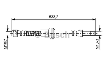 FREN HORTUMU ÖN MERCEDES C218 W212 S212 Marka : BOSCH