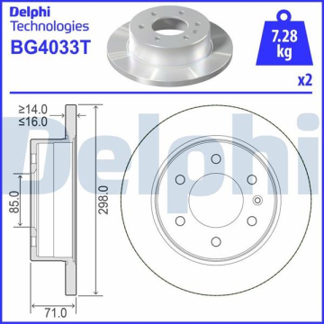 FREN DISKI ARKA MERCEDES SPRINTER B906 B907 B910 . VW CRAFTER 30-35-50 Marka : DELPHI