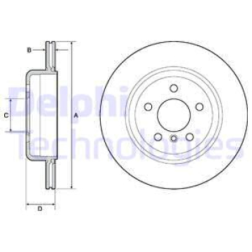 FREN DISKI ARKA HAVALI BMW F10 F11 Marka : DELPHI