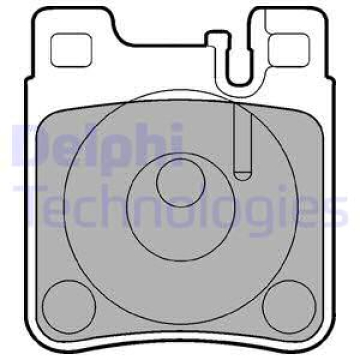 FREN BALATASI ARKA MERCEDES W203 C208 W124 W210 W140 Marka : DELPHI