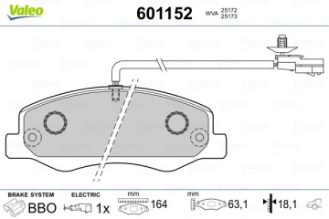 ARKA BALATA MASTER 3-MOVANO B 2.3CDI-CDTİ 10 ÇİFT TEKER -KARSAN JEST Marka : VALEO