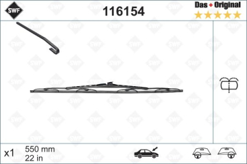 SILECEK SUPURGESI ON SAG 550mm MERCEDES VITO W638 97 03 SWF Marka : VALEO