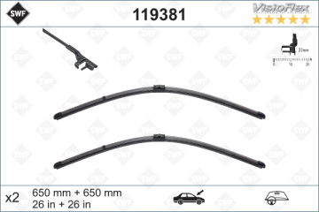 SILECEK SUPURGESI TAKIMI 650mm / 650mm MERCEDES C219 W211 S211 . PORSCHE CAYENNE . VW TOUAREG SWF Marka : VALEO