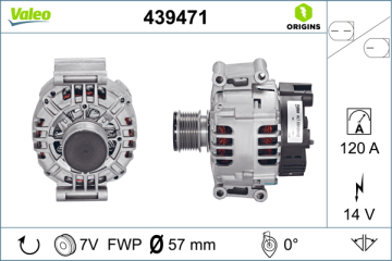 ALTERNATOR 14V 120A MERCEDES W203 S203 CL203 C209 A209 W211 R171 Marka : VALEO