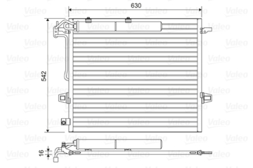 KLIMA RADYATORU MERCEDES X164 W164 W251 Marka : VALEO