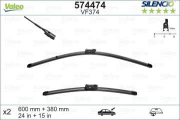 SİLECEK 60 38cm X2 FLAT BLADE-MUZ TİPİ AUDI A1 11 VW POLO 09 Marka : VALEO