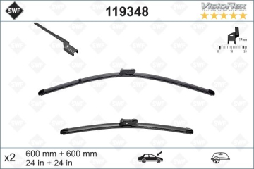SILECEK SUPURGESI TAKIMI 600mm / 600mm MERCEDES W204 S204 C218 X218 W212 C207 SWF Marka : VALEO