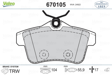 ARKA BALATA P308 1.6GTI 010 P3008 1.6VTI-1.6THP-1.6HDI-2.0HDI 09 P5008 1.6 16V-1.6HDI-2.0HDI 09 Marka : VALEO