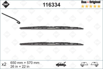 SILECEK SUPURGESI 650/560mm SWF BMW E39 Marka : VALEO