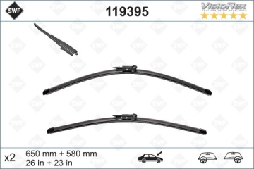 SILECEK SUPURGESI TAKIMI 650mm / 580mm MERCEDES W169 W414 SWF Marka : VALEO