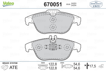 FREN BALATASI ARKA MERCEDES X204 W204 S204 C207 A207 Marka : VALEO
