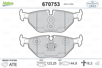 ARKA BALATA BMW E46 320i-323i-328i Marka : VALEO