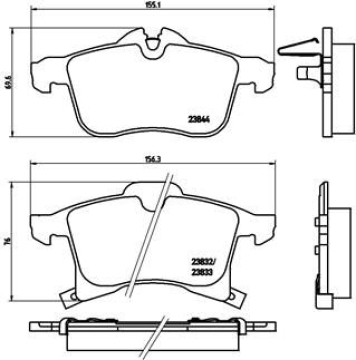 DİSK FREN BALATASI ÖN CHEVROLET GM ASTRA 2.2/2.0D-OPEL ASTRA 1.6/1.8/2.0/2.2/2.0D/2.2D 98 Marka : VALEO
