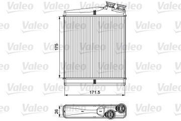 KALORIFER RADYATORU 204DTD AJ20D4 DISCOVERY SPORT L550 FREELANDER 2 L359 R.R EVOQUE L538 VOLVO V60 IS80 2 S60 2 Marka : VALEO