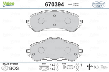 ÖN FREN BALATASI 283mm ASTRA L 21 COMBO E 18 BERLINGO 18 PARTNER 18 308 II-III 13 RIFTER 18 Marka : VALEO